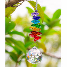 Load image into Gallery viewer, Chakra Rainbow Crystal Sun-catchers
