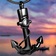 Load image into Gallery viewer, Anchor Cremation Urn Necklace