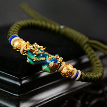 Load image into Gallery viewer, Gold Chameleon Pi Xiu Bracelet - Prosperity