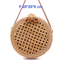 Load image into Gallery viewer, Round Bali Summer Straw Bags - 14 styles