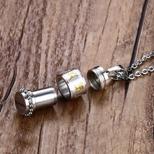 Load image into Gallery viewer, Tibetan Titanium Prayer Wheel Necklace
