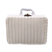 Load image into Gallery viewer, Vintage Handmade Wicker Picnic Basket