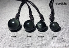 Load image into Gallery viewer, STRESS-FREE AND PROTECTION OBSIDIAN NECKLACE