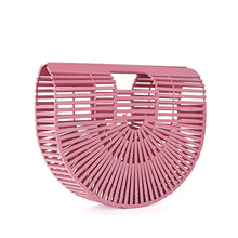 Load image into Gallery viewer, Elegant Bamboo Moon Basket Bag - 5 Colors