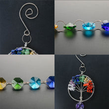 Load image into Gallery viewer, Tree of Life Hanging Chakra Crystal