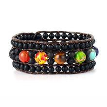 Load image into Gallery viewer, 7 Chakras Balancing Cuff Bracelet