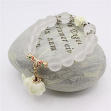 Load image into Gallery viewer, Natural Opal beads bracelets - Loving Elephant Charm