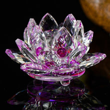 Load image into Gallery viewer, Fengshui Crystal Lotus Flower