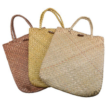 Load image into Gallery viewer, Handmade Rattan Storage Bags with Button