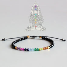Load image into Gallery viewer, Natural Crystal Yoga Seven Chakras Healing Balance