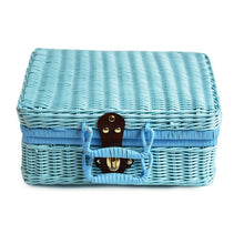 Load image into Gallery viewer, Vintage Handmade Wicker Picnic Basket