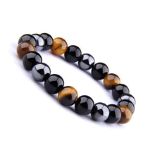 Load image into Gallery viewer, Triple Protection Natural Stone Bracelet