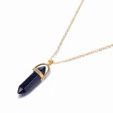 Load image into Gallery viewer, Hexagon Natural Stone Necklace [8 crystal options]