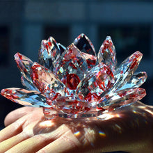 Load image into Gallery viewer, Fengshui Crystal Lotus Flower