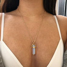 Load image into Gallery viewer, Hexagon Natural Stone Necklace [8 crystal options]