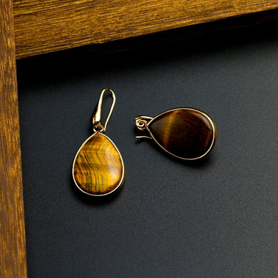 Tiger Eye Luck & Protection Earrings