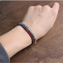 Load image into Gallery viewer, Traditional Tibetan Buddhism Bracelet - Six True Words Mantra carved