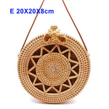 Load image into Gallery viewer, Round Bali Summer Straw Bags - 14 styles