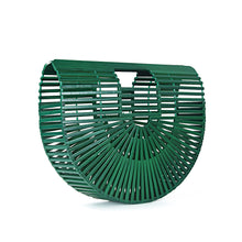 Load image into Gallery viewer, Elegant Bamboo Moon Basket Bag - 5 Colors