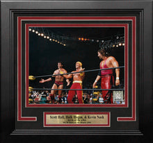 Load image into Gallery viewer, Scott Hall, Hulk Hogan, &amp; Kevin Nash Form the nWo 8" x 10" Framed WWE Wrestling Photo