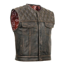 Load image into Gallery viewer, Liberty Knight - Lowcut Blaze Lowside Men's Leather Vest