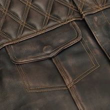 Load image into Gallery viewer, Liberty Knight - Lowcut Blaze Lowside Men's Leather Vest