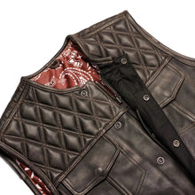 Load image into Gallery viewer, Liberty Knight - Lowcut Blaze Lowside Men's Leather Vest