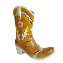 Load image into Gallery viewer, Two Tone Cowboy Boot Vase