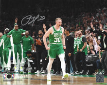 Load image into Gallery viewer, Sam Hauser Celebration Autographed Boston Celtics 8" x 10" NBA Finals Photo