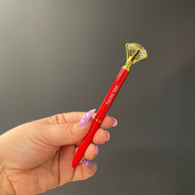 Load image into Gallery viewer, Haute Lips Red Gem Pen Set of 6 | Giftable Quote Pens | Novelty Office Desk Supplies