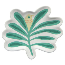 Load image into Gallery viewer, Haven Palm Tree Shaped Ceramic Trinket Tray | Catch-all Decorative Tray | 4.75” x 4”
