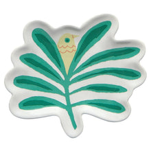 Load image into Gallery viewer, Haven Palm Tree Shaped Ceramic Trinket Tray | Catch-all Decorative Tray | 4.75” x 4”