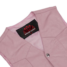 Load image into Gallery viewer, Petal Prowler Kid’s Leather Vest