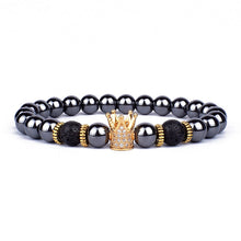 Load image into Gallery viewer, Stability &amp; Protection Lava Hematite Bracelet