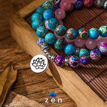 Load image into Gallery viewer, Charms Mixed Stones Mala | Vitality