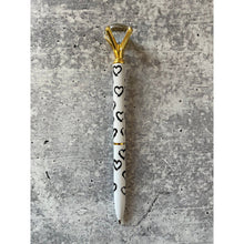 Load image into Gallery viewer, Heart Gem Pen in Gift Box | Jewel-Topped Gift Pen | Box Reads "Sealed with a Kiss"