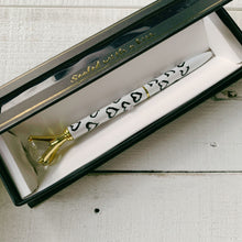 Load image into Gallery viewer, Heart Gem Pen in Gift Box | Jewel-Topped Gift Pen | Box Reads "Sealed with a Kiss"