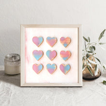 Load image into Gallery viewer, Heart Grid Art Prints