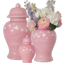 Load image into Gallery viewer, &quot;Love is in the Air&quot; Ginger Jars in Bubble Gum Pink