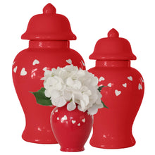 Load image into Gallery viewer, &quot;Love is in the Air&quot; Ginger Jars in Red