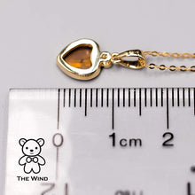 Load image into Gallery viewer, Heart Shaped Doublet Opal Diamond Pendant Necklace 14k Yellow Gold