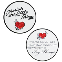 Load image into Gallery viewer, BL18-018 Cherish The Little Things LOVE Challenge Coin Medallion Valentines Day Happy Anniversary Gift