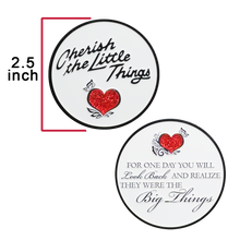 Load image into Gallery viewer, BL18-018 Cherish The Little Things LOVE Challenge Coin Medallion Valentines Day Happy Anniversary Gift