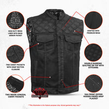 Load image into Gallery viewer, Vapor Shield Men’s Textile Motorcycle Vest