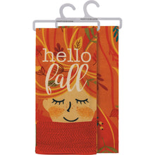 Load image into Gallery viewer, Hello Fall Kitchen Towel | Dish Towel | 18&quot; x 28&quot;