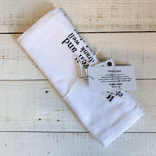 Load image into Gallery viewer, Hemingway Quote "We Ate Well and Loved Each Other" Thirsty Boy Dish Towel | Cotton Flour Sack Kitchen Towel | 30" x 30"