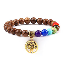 Load image into Gallery viewer, 7 Chakra Sacred Bracelet With Sandalwood