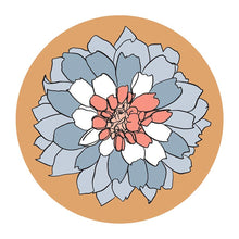 Load image into Gallery viewer, Houndstooth &amp; Flower Ceramic Coaster Set of 4