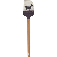 Load image into Gallery viewer, I Goat This Bring It On Silicone Spatula | Wooden Handle Double-Sided Spatula