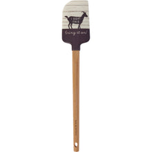 Load image into Gallery viewer, I Goat This Bring It On Silicone Spatula | Wooden Handle Double-Sided Spatula